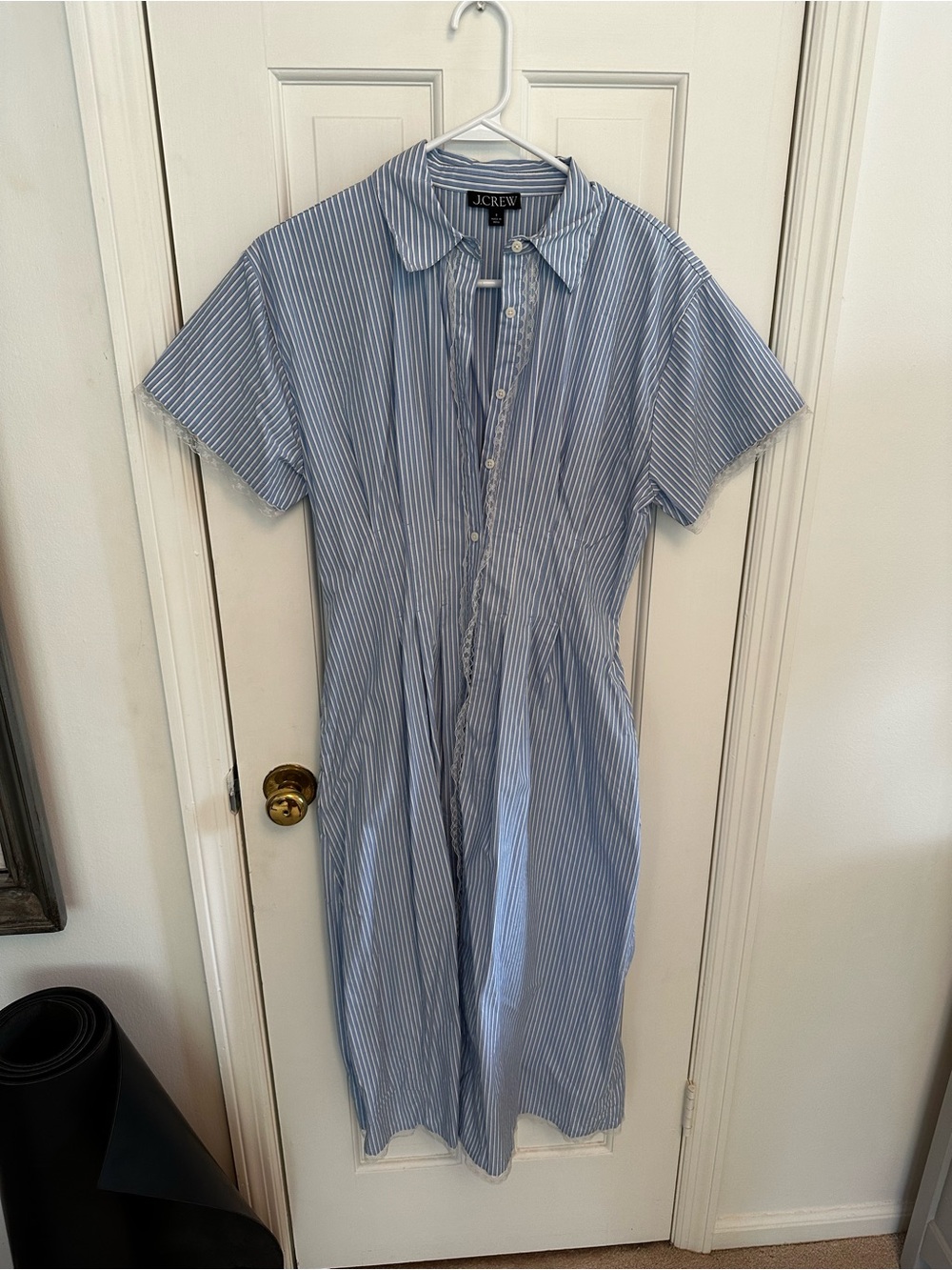 J. Crew Wren Lace-Trim Shirt Dress - Picture 2 of 3